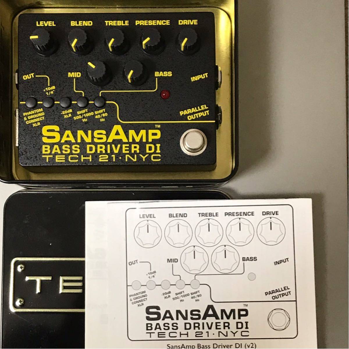 【新品同様品★送料520円】 SansAmp BASS DRIVER DI V2 ベース エフェクター ドライバー サンズアンプ TECH21 プリアンプ