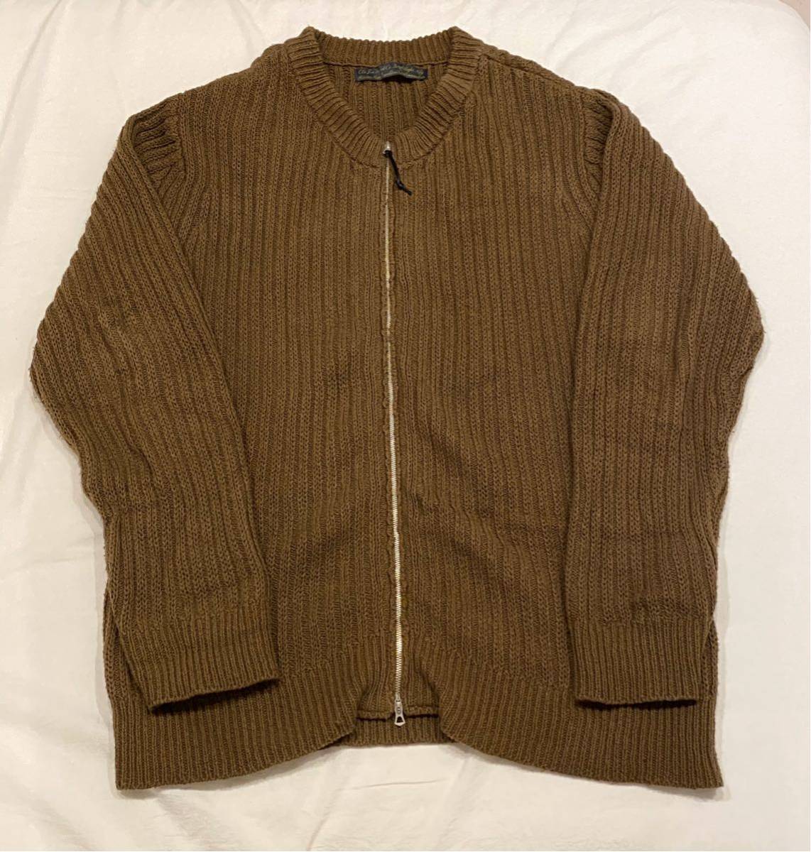 オールドジョー ニットカーディガン OLD JOE SPEC DYED YARN ZIP SWEATER KHAKI