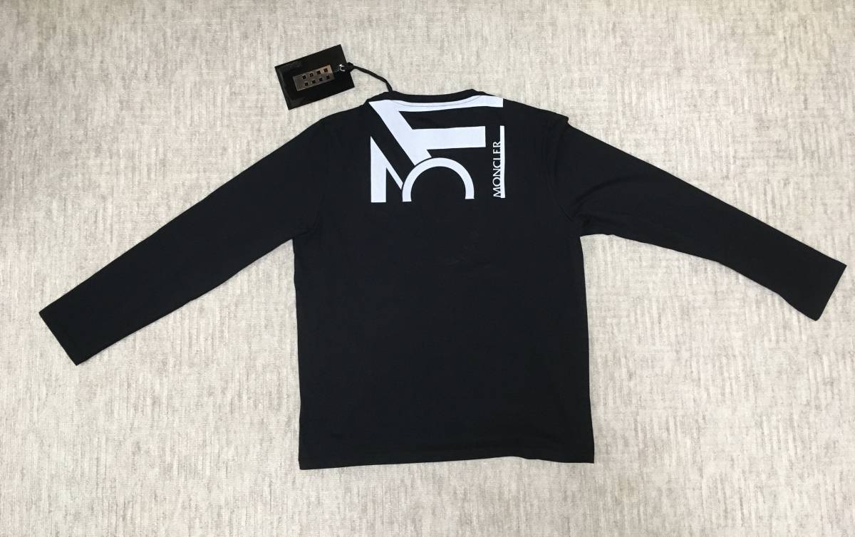 モンクレール MONCLER 長袖Tシャツ ロンT Lサイズ ブラック 
