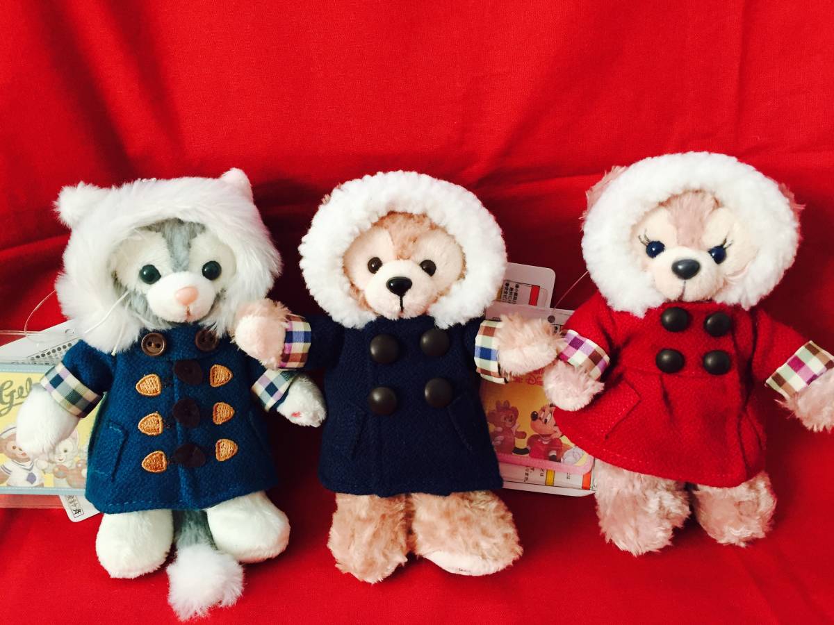 ぬいぐるみバッジ ダッフィー クリスマス ぬいば 東京ディズニーシー 