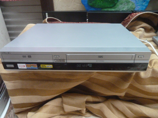 SONY RDR-VX35 VHS DVD 双方向ダビングデッキ 動作品 ビデオテープに