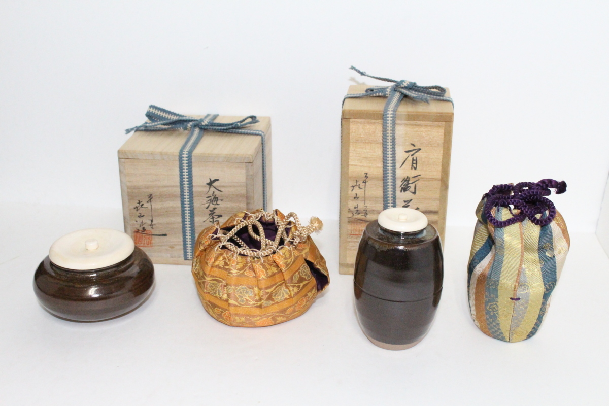 【人気セール，得価】 喜仙造 大海茶入 肩衝茶入 2点まとめて(茶碗)｜売買されたオークション情報、yahooの商品情報をアーカイブ公開 - オークファン 京焼
