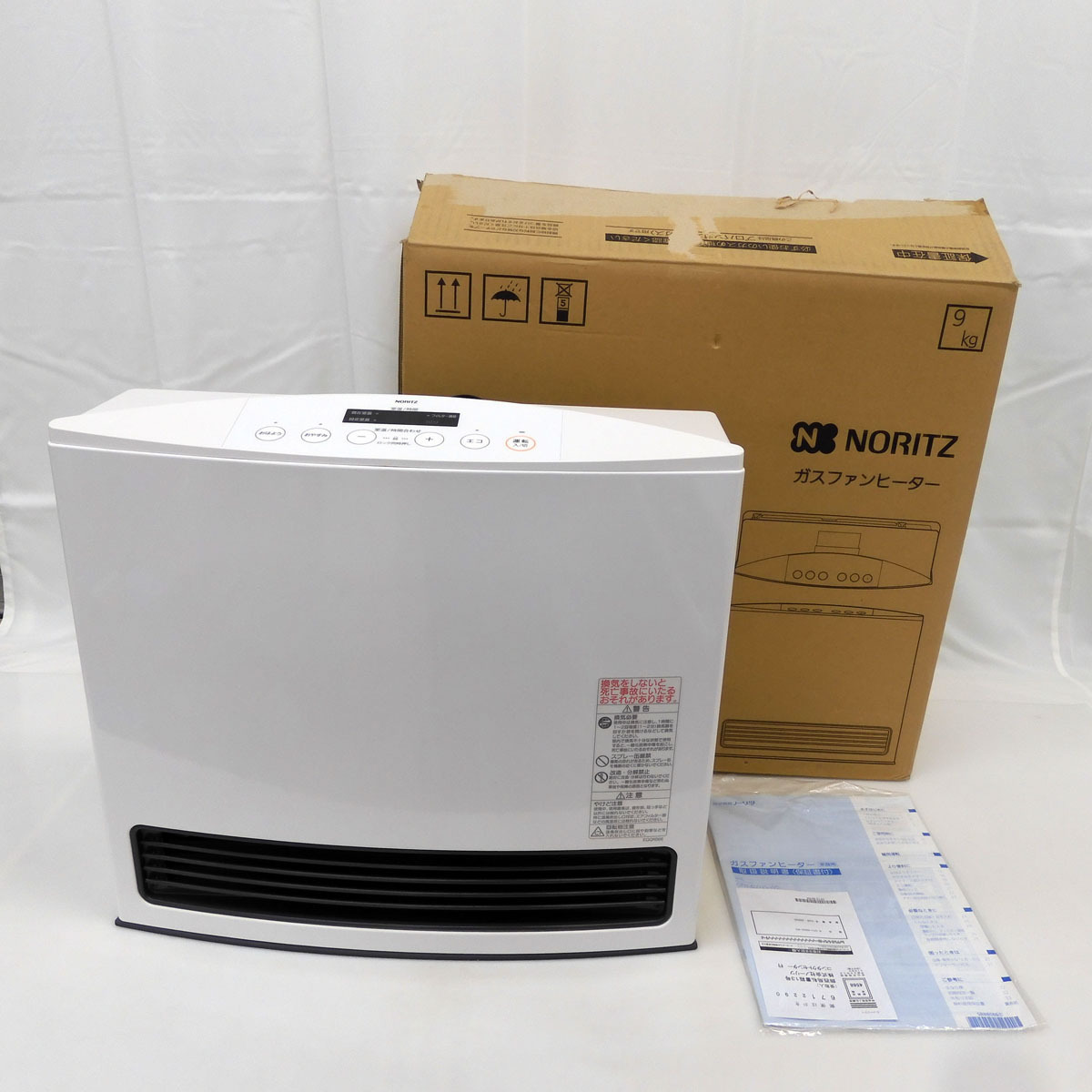 ACB-C3L185 ノーリツ LPガス用 ガスファンヒーター GFH-4003S-W5 ホワイト 2015年製 木造10畳/コンクリート14畳 現状お渡し 未使用品
