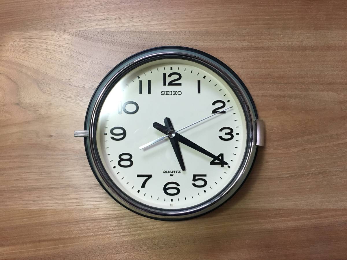 SEIKO 船舶 バス時計 QA513M クォーツ式 掛け時計 動作良好 41