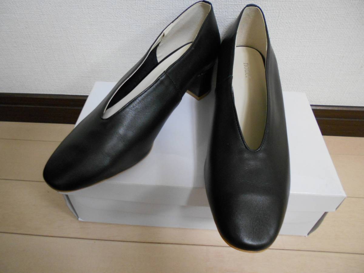 新品 nouerヌエール SCOTCLUBスコットクラブ購入 牛革スムース黒 