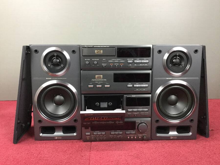 星*哥様 希少　SHARP　ステレオダブルカセット　未使用品　ジャンク アイワ AIWA】ラジカセ（CS-75X） ジャンク