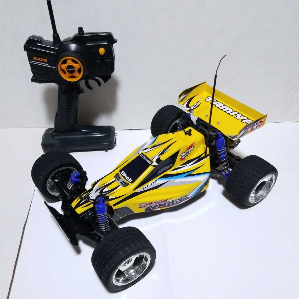 サンドバイパー タミヤ1/10RC DT-02シャーシ フタバ2chプロポ付き