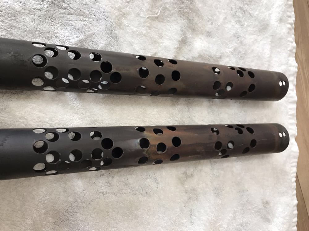 モーターステージ　ハーレー　サイレンサー　12ミリ穴 モーターステージ インナーサイレンサー パンチ穴12ミリ ハーレー