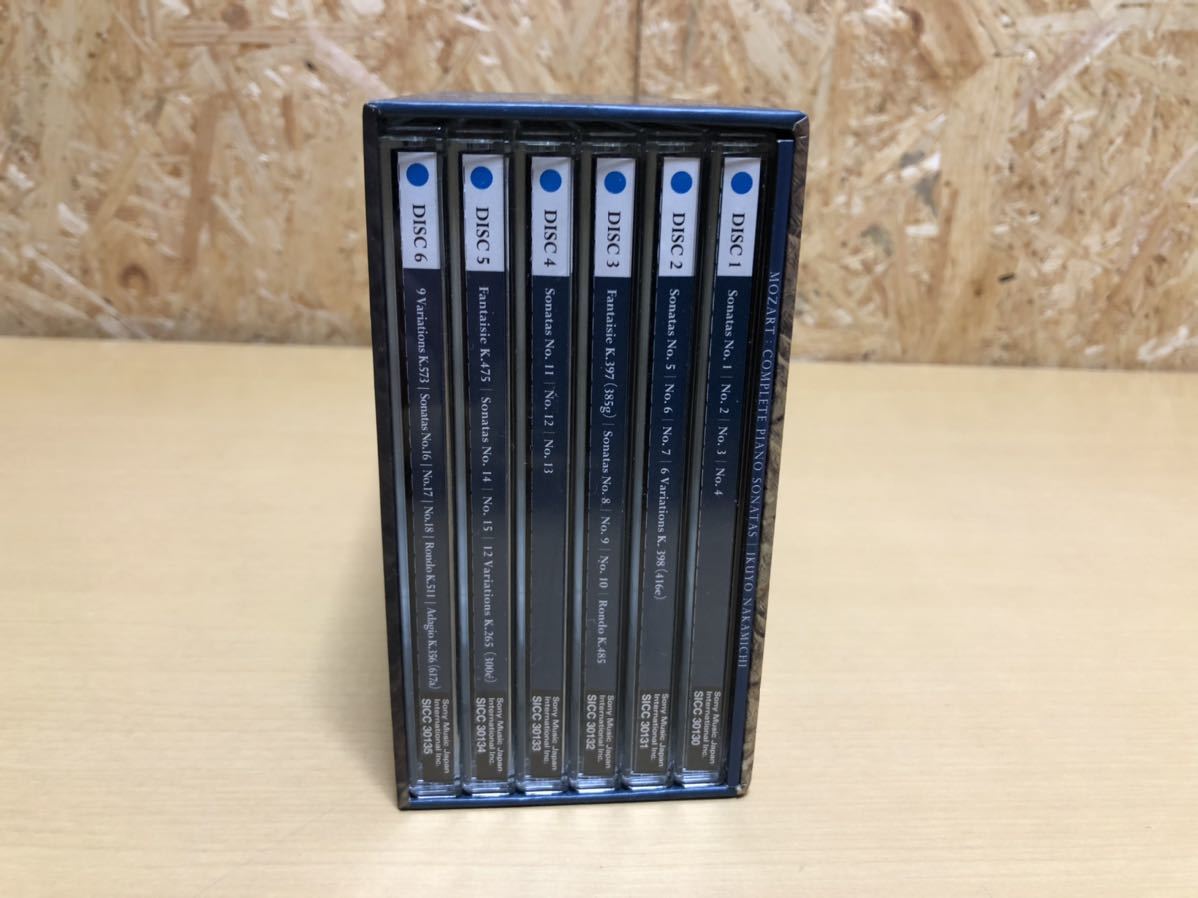 仲道郁代 IKUYO NAKAMICHI MOZART COMPLETE PIANO SONATAS 6CD SET CD