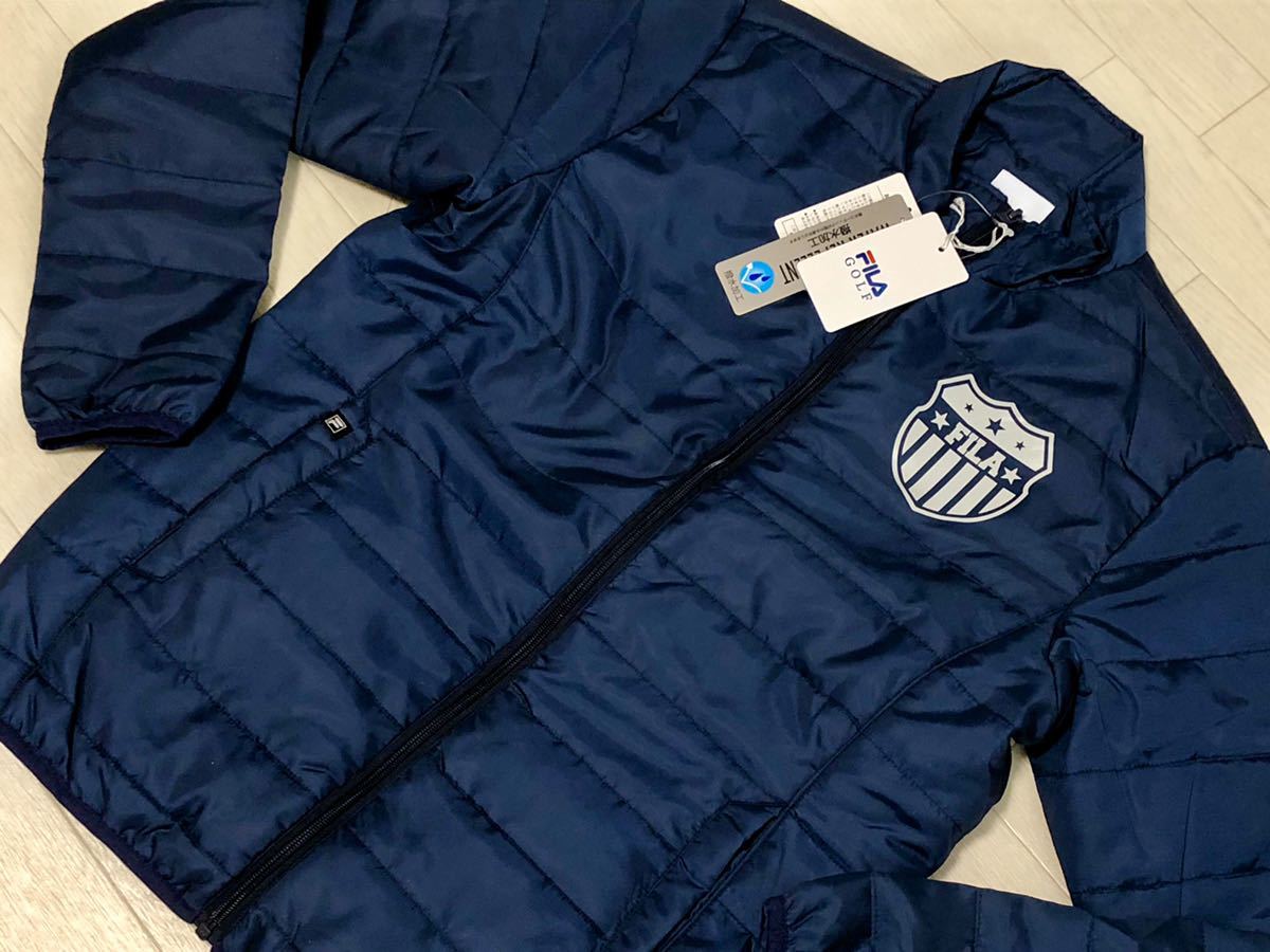 お買い得，定番 FILA GOLF キルティング 中わた 保温 撥水 フルジップ ブルゾン ネイビー サイズLL(その他)｜売買されたオークション情報、yahooの商品情報をアーカイブ公開 - オークファン ジャンパー、ジャケット