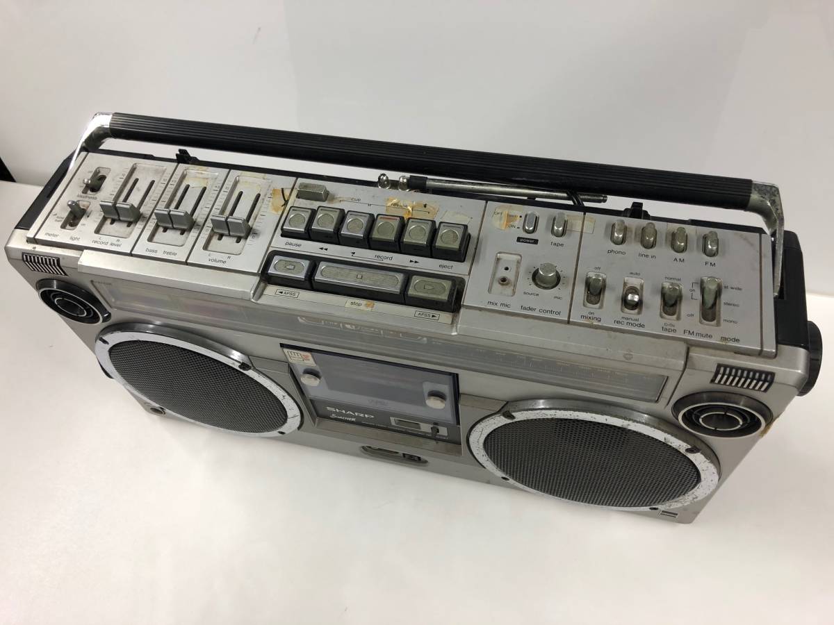 シャープ SHARP ラジカセ GF-508SB ラジオ付ステレオテープレコーダー