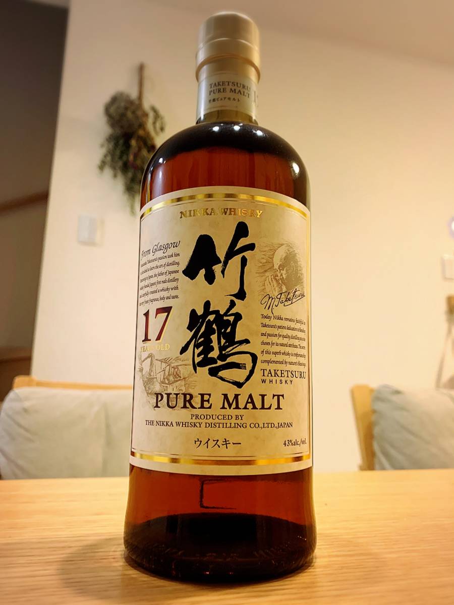  未開栓 ニッカ 竹鶴 17年ピュアモルトウイスキー 700ml 43% 箱なし(日本)｜売買されたオークション情報、yahooの商品情報をアーカイブ公開 - オークファン 日本
