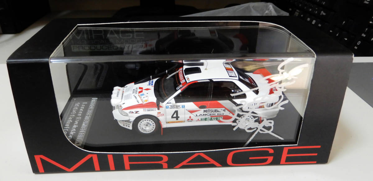 ○1/43○HPI○三菱○ランサー エボリューション○篠塚健次郎○SAFARI