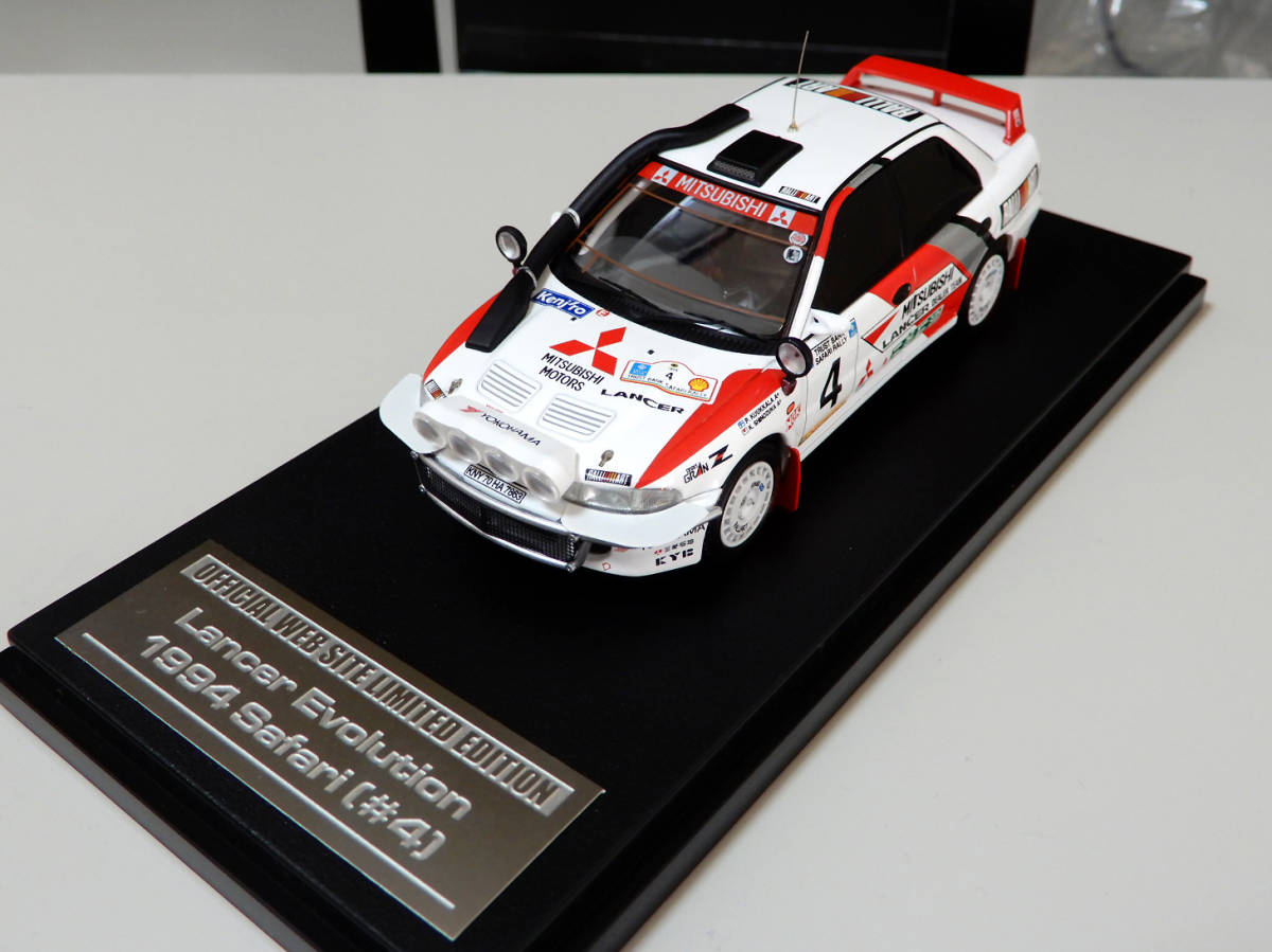 ○1/43○HPI○三菱○ランサー エボリューション○篠塚健次郎○SAFARI