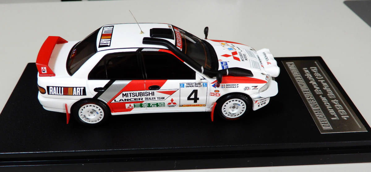 ○1/43○HPI○三菱○ランサー エボリューション○篠塚健次郎○SAFARI