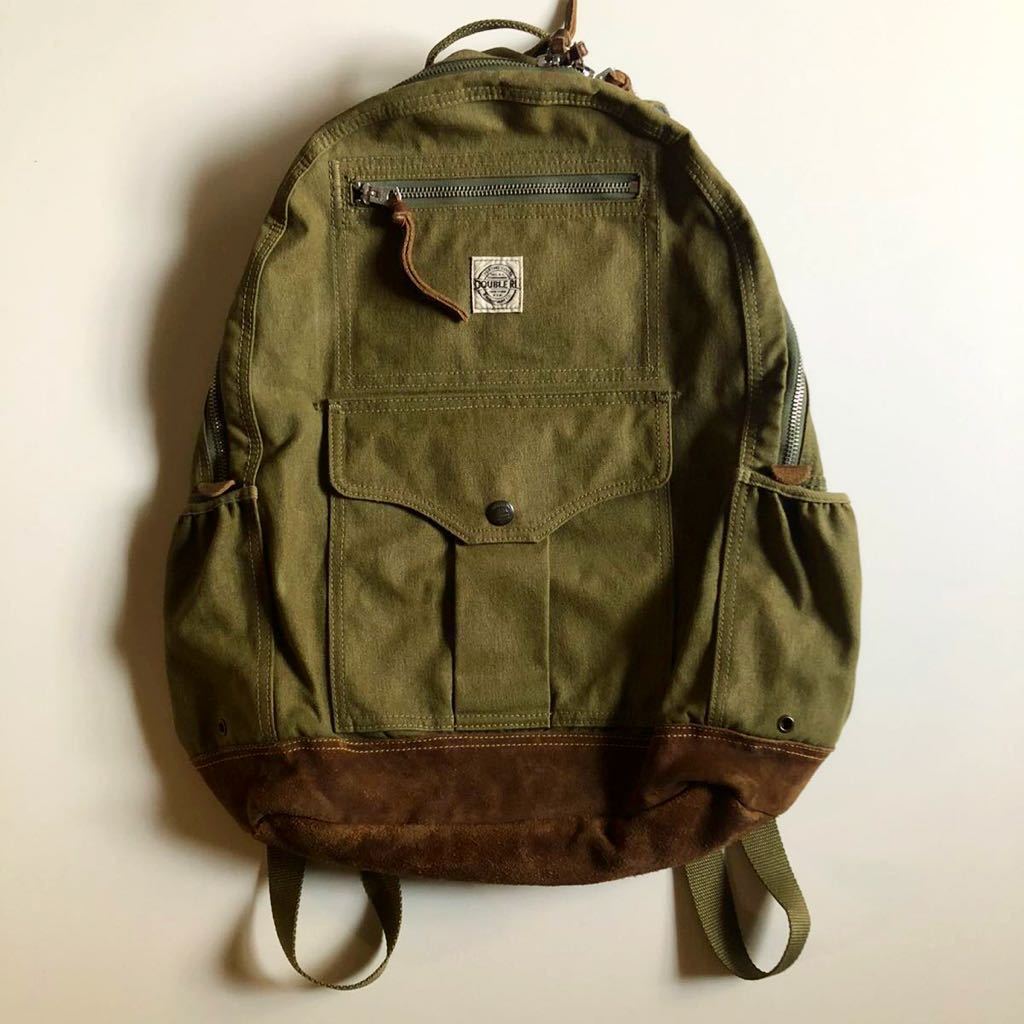 名作】RRL Bowers Canvas-Suede Backpack バックパック リュック