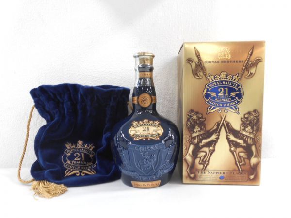 Y 未開封古酒  Salute 21 ブレンデッドウイスキー700ml 古酒 ROYAL SALUTE ロイヤルサルート 21年 ブレンデッド スコッチ