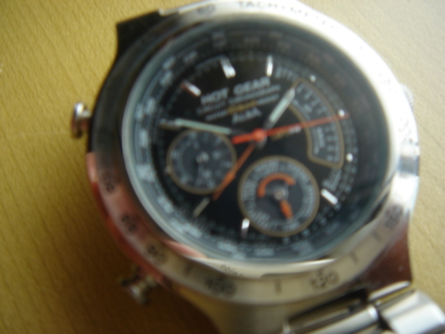 ALBA SEIKO HOT V681-6000 GEAR Chronograph RARE Circuit アルバ 