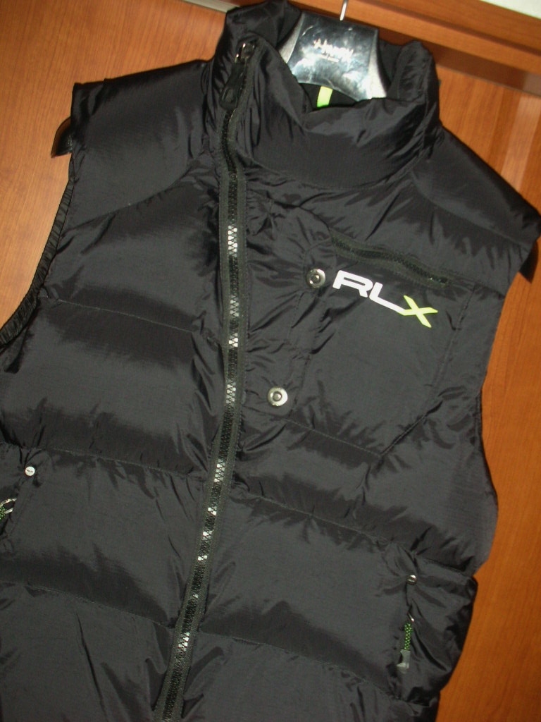 本物 美品 RLX ラルフローレン ダウンベスト M 黒 ブラック RALPH 