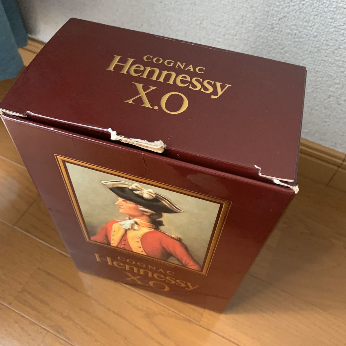 未開栓 Hennessy ヘネシー XO 金キャップ クリアボトル 1，000ml 1L 箱付