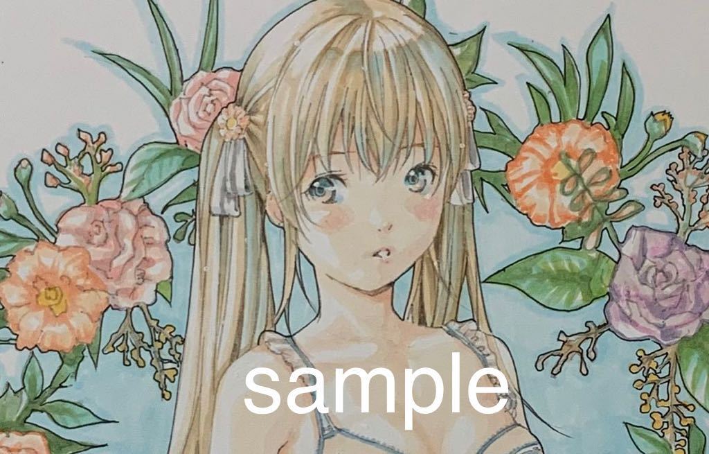 同人手描きイラスト ＊オリジナル＊ひまわり 手描きイラスト