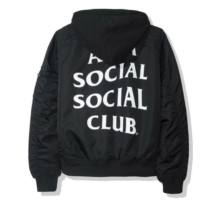 100%正規品 ASSC × ALPHA INDUSTRIES Hooded MA-1 Jacket アンチソーシャルソーシャルクラブ ...