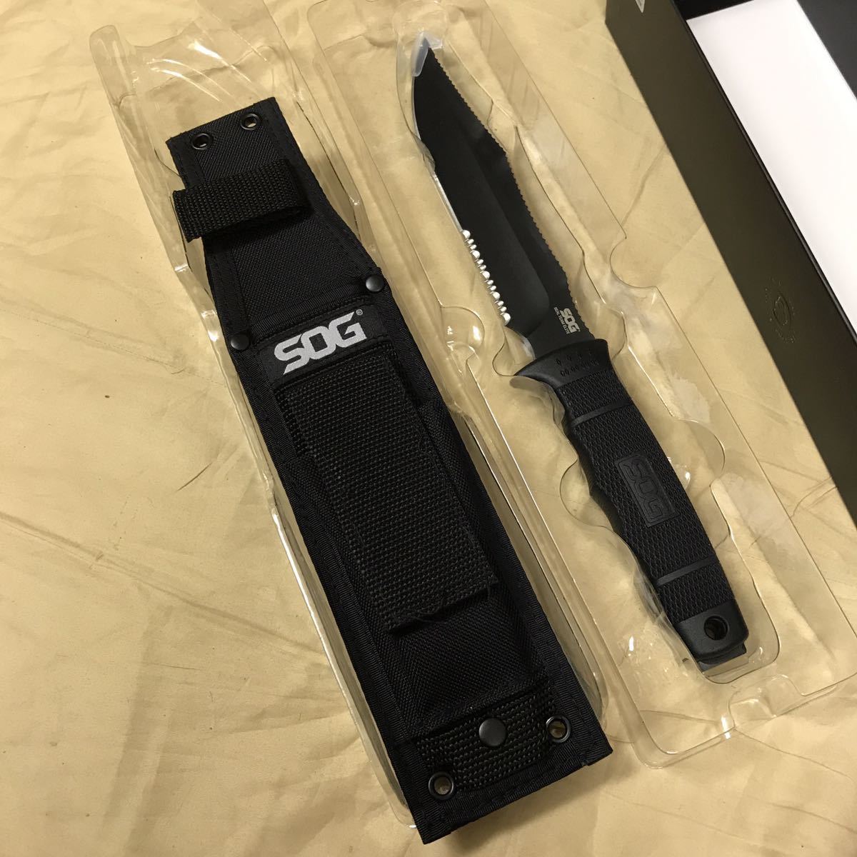 Elite SOG SEAL Knife - Team Sheath Seal Pup Nylon Fixed 初期型 ナイフショップ カイデックス フルタング シェフィールドSOG(ソグ)