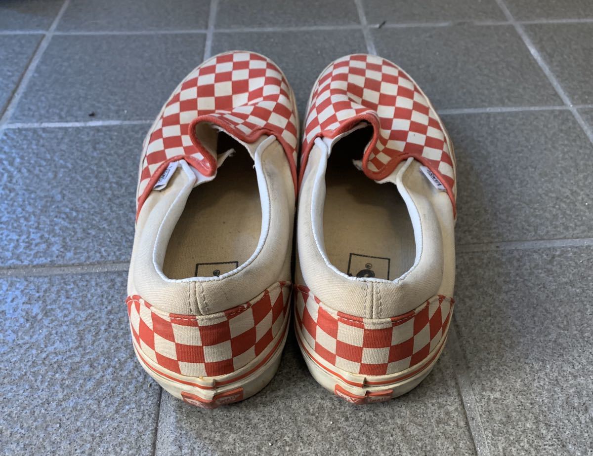 VANS スリッポン 赤チェック 27cm 中古(27.0cm)｜売買された 