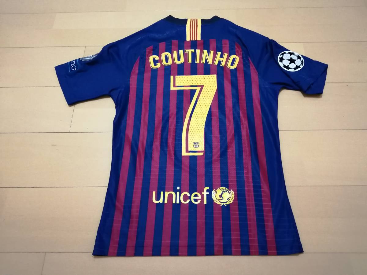 18&frasl;19 半袖 ユニフォーム FCバルセロナ NIKE レプリカ Nike Barcelona 18-19 サード NIKE(ナイキ) NIKE&frasl;18&frasl;19バルセロナ&frasl;ホーム&frasl;半袖&frasl;メッシ&frasl;LFP優勝 ホーム | アウェイ 919235-694