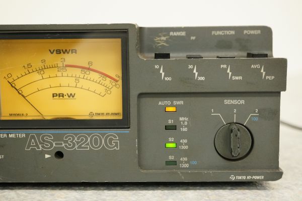 B659508N】東京ハイパワー　AS-320G 　HF-1.2GHz　　AUTO SWR & POWERMETER　SWR計 アマチュア無線 通電OK簡易動作済み_3