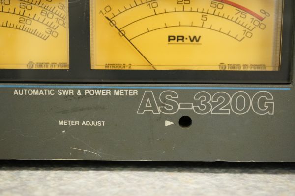 B659508N】東京ハイパワー　AS-320G 　HF-1.2GHz　　AUTO SWR & POWERMETER　SWR計 アマチュア無線 通電OK簡易動作済み_4