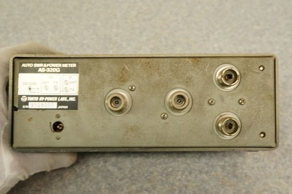 B659508N】東京ハイパワー　AS-320G 　HF-1.2GHz　　AUTO SWR & POWERMETER　SWR計 アマチュア無線 通電OK簡易動作済み_5