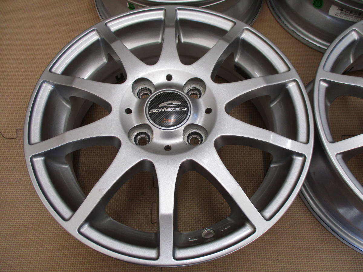 ホイールのみ 4本セット SCHNEIDER StaG (14インチ 4.5J+43 4H-100 A-