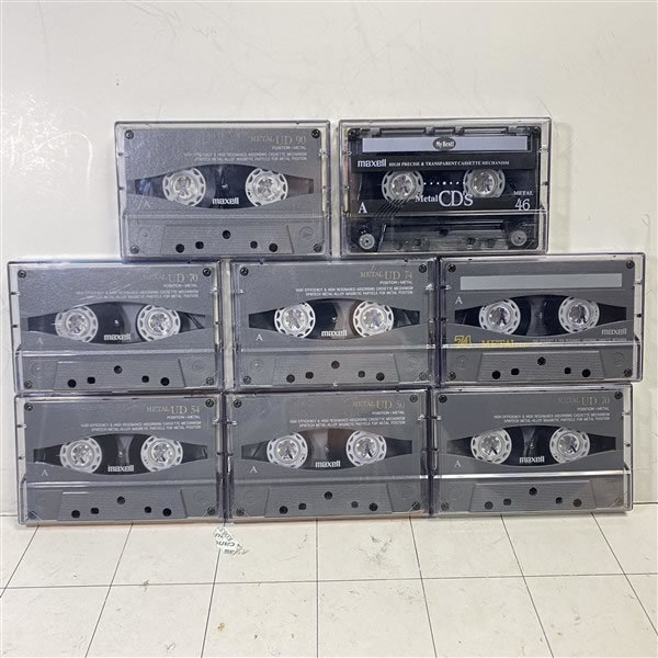 カセットテープ maxell METAL 8本セット - 中古 マクセル UD メタル 