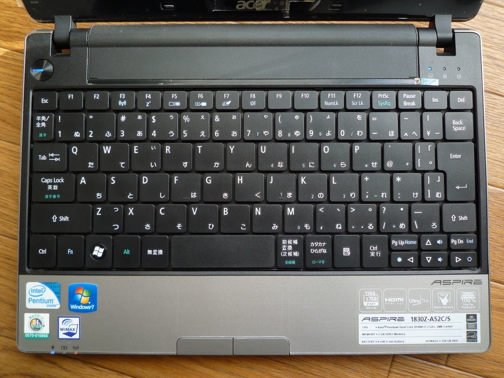 ♪♪♪ Acer ASPIRE 1830Z A52C/S Pentium U5400 1.2GHz 8GB 240GB-SSD 