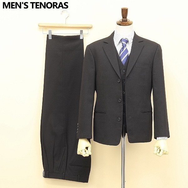 美品■MEN'S TENORAS CALZTURE UOMO スリーピーススーツ メンズティノラス MEN'S UOMO CALZTURE TENORAS スリーピース TENORAS