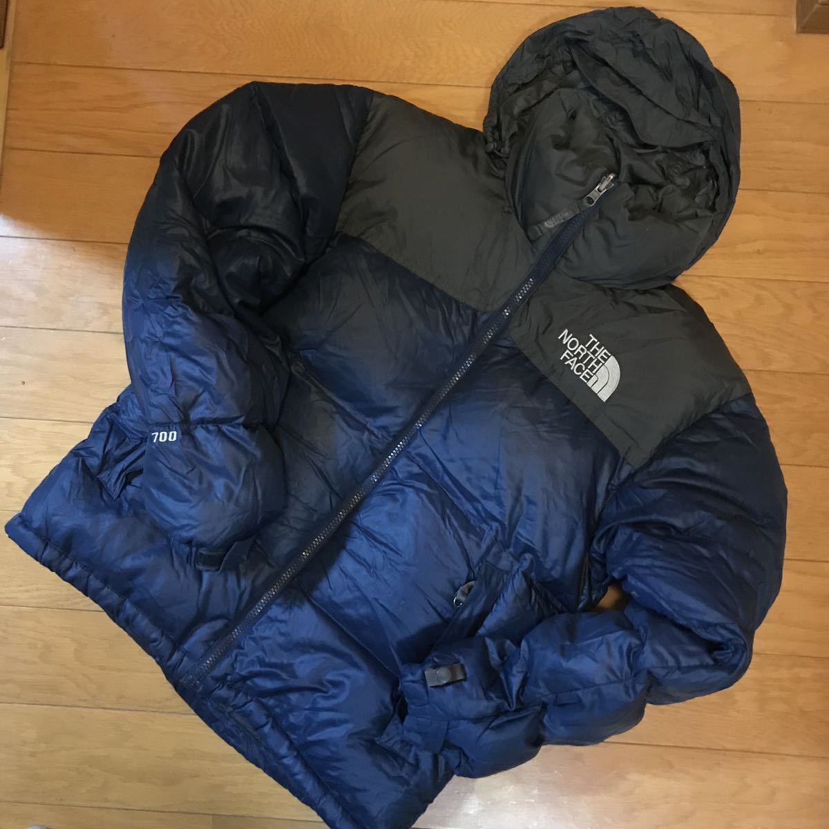 定番人気，品質保証 良品 超 色 ノースフェイス ヌプシ ダウンジャケット ネイビー&times;グレー メンズ XS 真冬にも対応 管:NGN 女性の方にも(Sサイズ以下)｜売買されたオークション情報、yahooの商品情報をアーカ 男性用