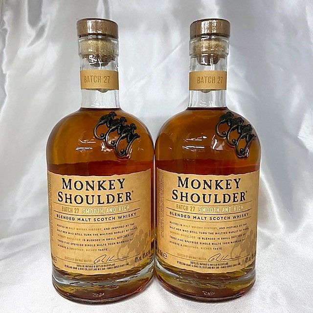 ◇MONKEY SHOULDER モンキー ショルダー バッチ27 700ml 2本セット♪