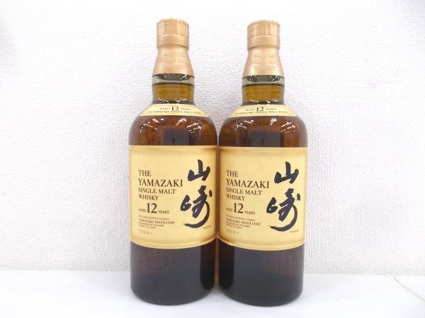新作，大人気 【千葉県内限定】 古酒 4本セット SUNTORY WHISKY サントリー ウイスキー 山崎 12年 シングルモルト 国産 700ml 43% 未開栓 T5644sT-M