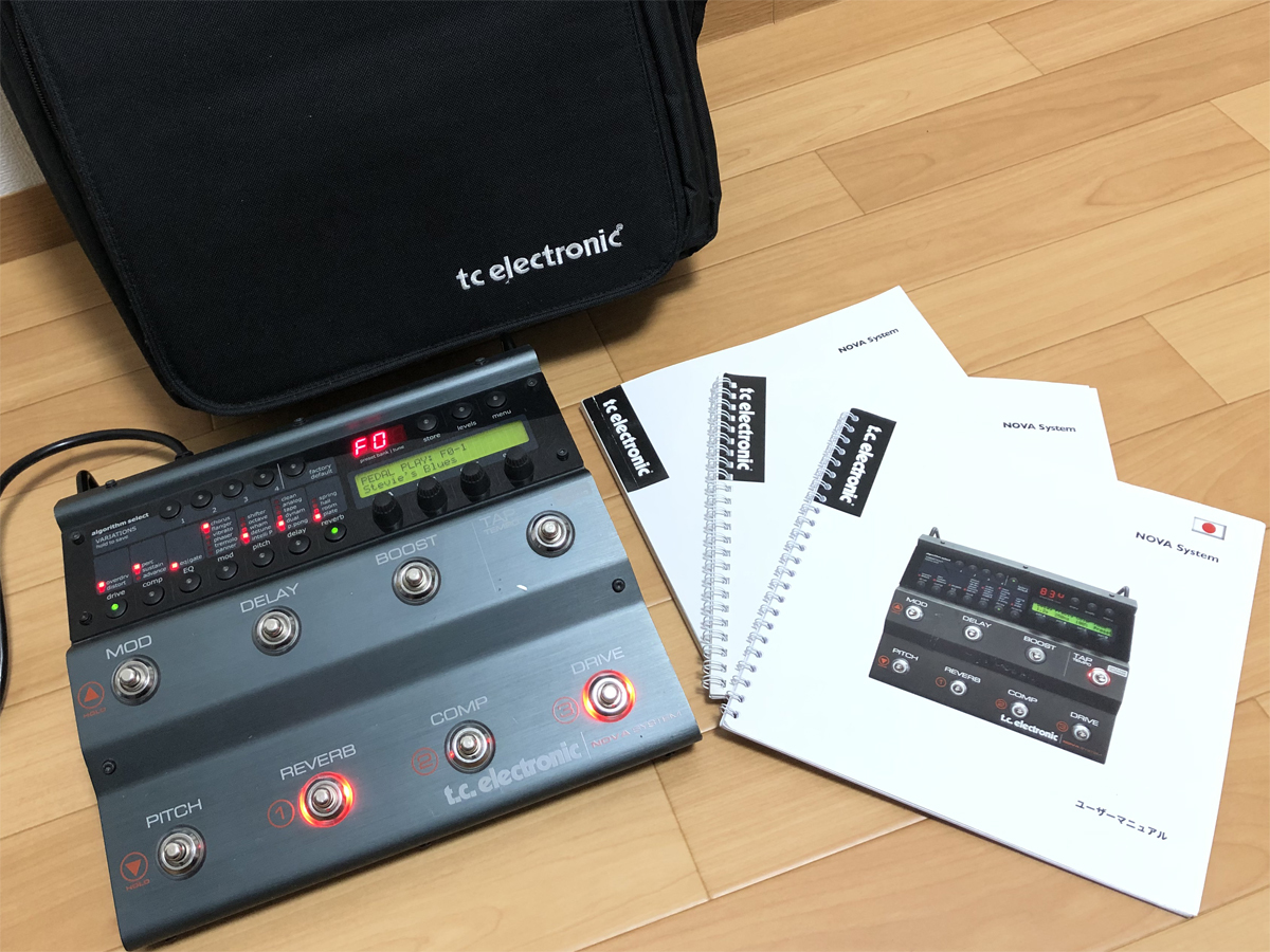 TC Electronic [Nova system] 純正ソフトケース付き TC Electronic NOVA SYSTEM 専用バッグ付き TCエレクトロニック ノヴァ