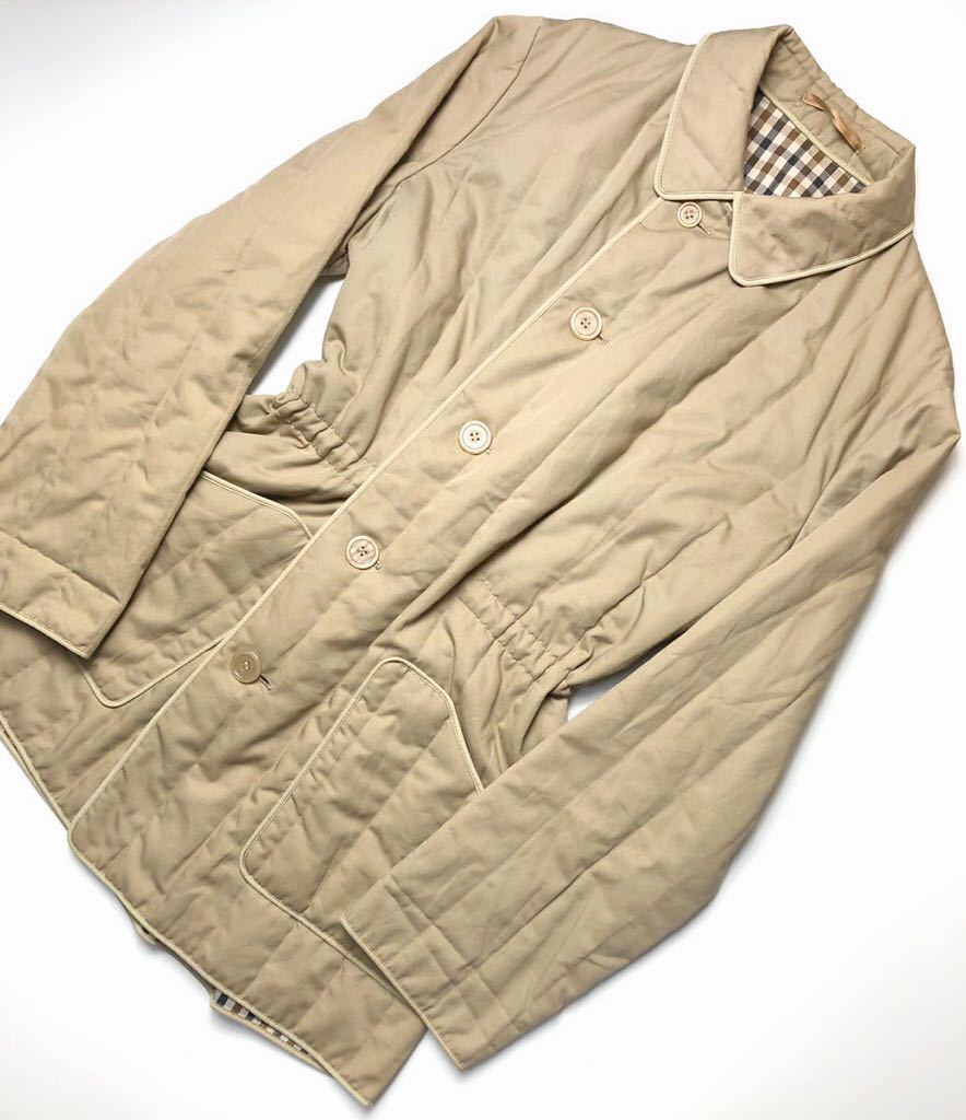アクアスキュータム Aquascutum トレンチコート AQUA - SCUTUM 総柄