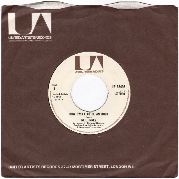 Neil Innes | How Sweet to Be an Idiot | UK United Artists 1973(その他)｜売買されたオークション情報、yahooの商品情報をアーカイブ公開 - オークファン N