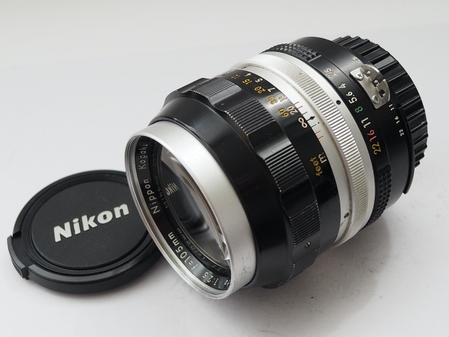 ニコン Nippon Kogaku Ai改 NIKKOR-P 105mm f2.5 単焦点レンズ Auto