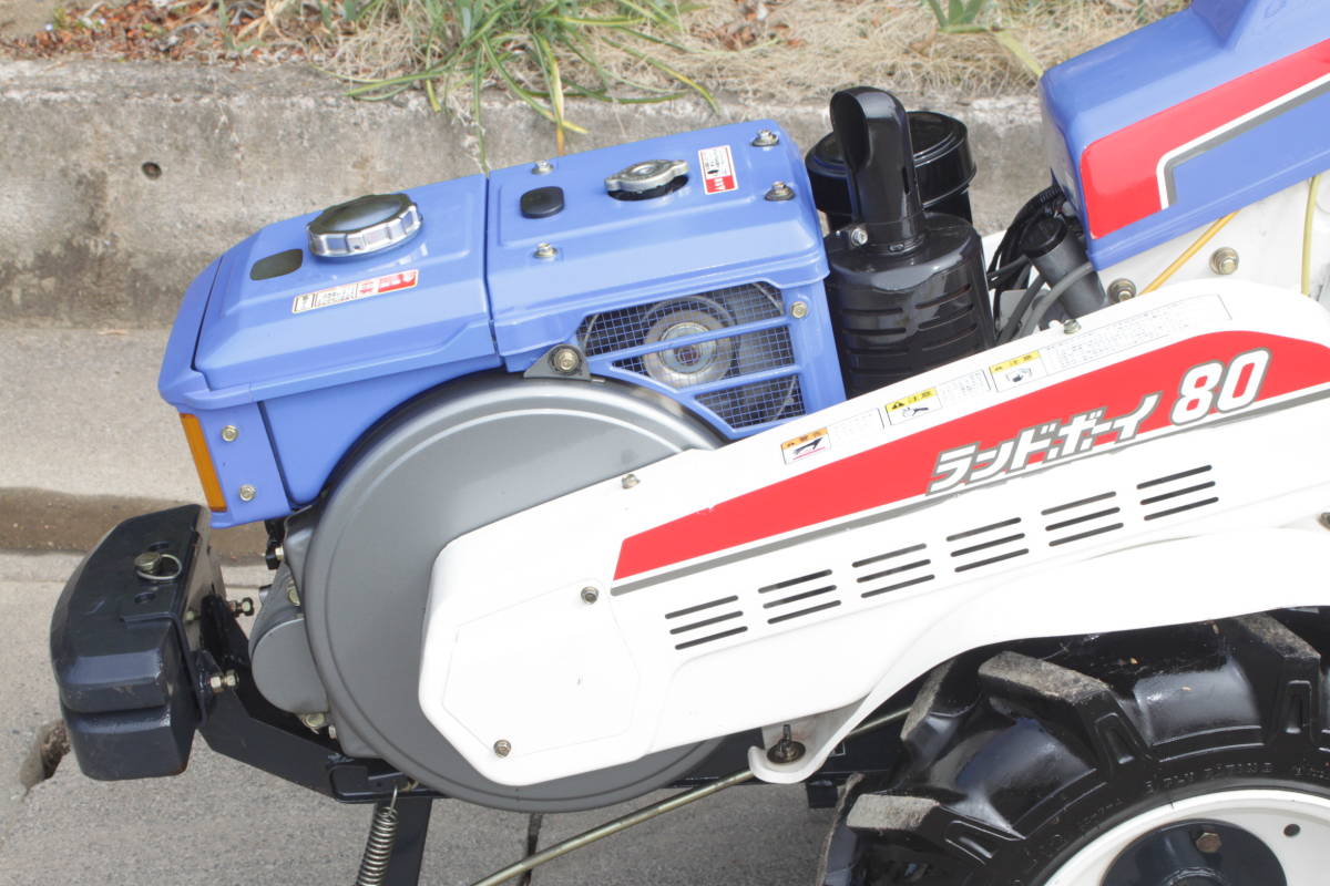 ディーゼル耕運機 イセキランドボーイ KA80 セル付き きれいな中