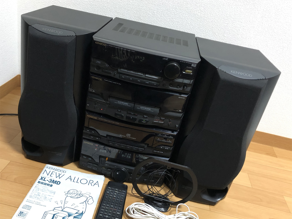 KENWOOD NEW ALLORA XT-7MD アローラ ケンウッド CD MD コンポ こ度は