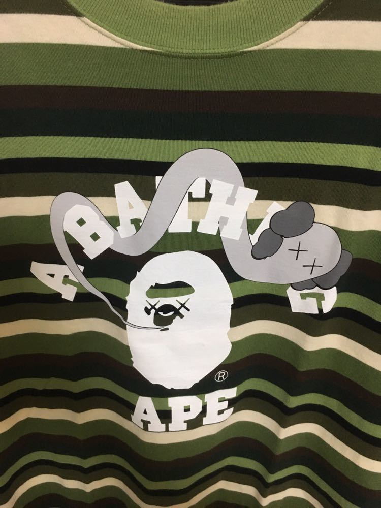 A bathing ape kaws アベイシングエイプ ボーダー とシャツ 【公式通販】
