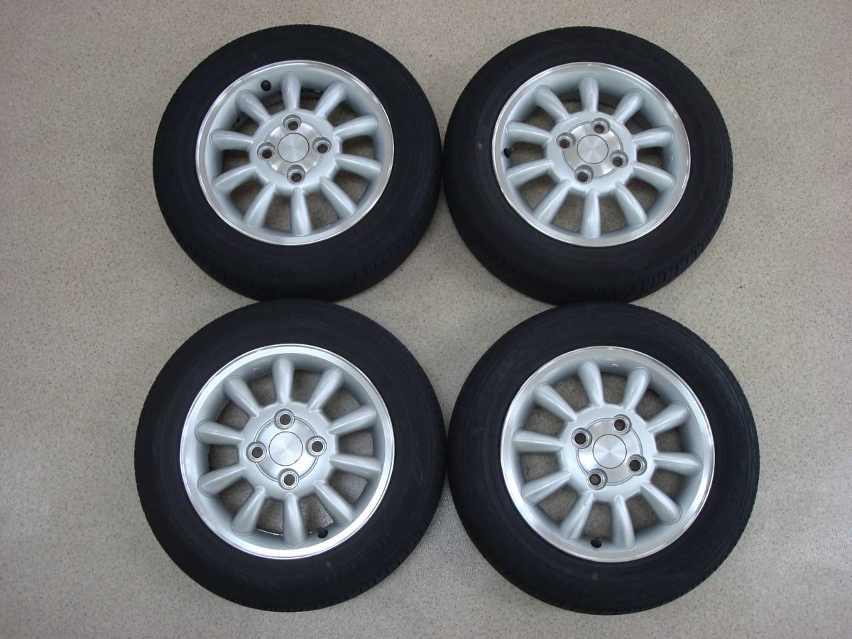  155/65R13 スズキ純正アルミホイール 4本セット ワゴンR MRワゴン アルトラパン等に(ラジアルタイヤ)｜売買されたオークション情報、yahooの商品情報をアーカイブ公開 - オークファン 4穴