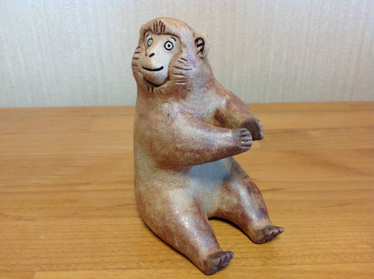 限定SALE，お買い得 かとう ゆみ氏作 バクとサルの陶器
