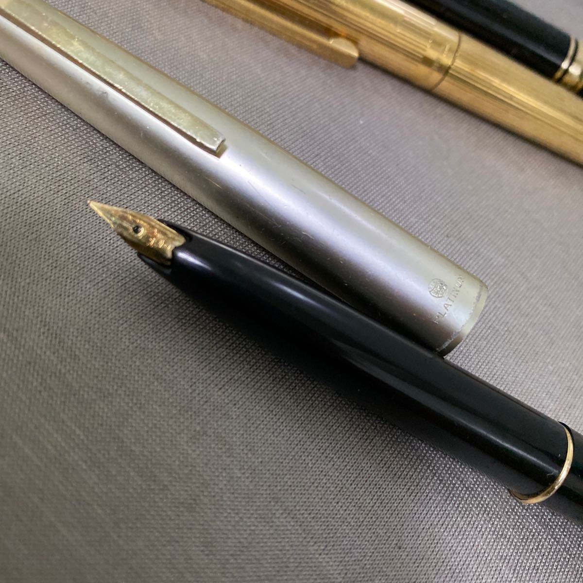 PLATINUM プラチナ 万年筆 ペン先 18KWG 文房具 ジャンク 中古品