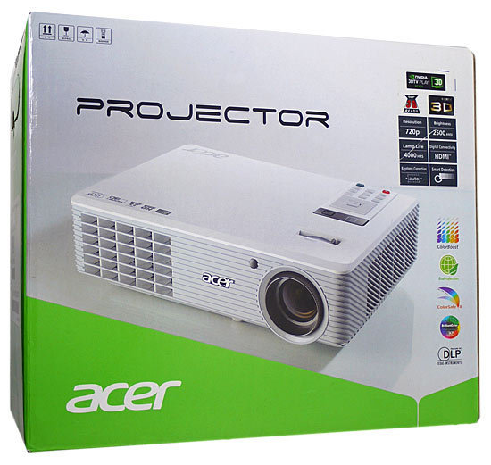 Acer□Blu-ray3D NVIDIA 3D対応 プロジェクター H5360BD□ return